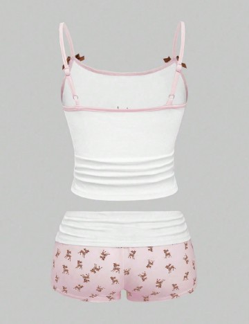 Pijama Romwe, alb