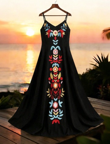 Rochie lunga SHEIN CURVE, mix culori