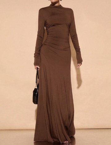 Rochie lunga SHEIN, maro