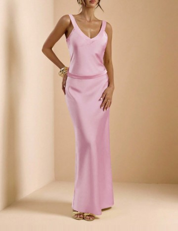 Rochie lunga SHEIN, roz