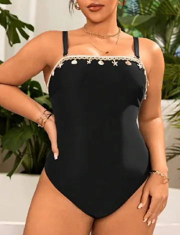 Costum de baie SHEIN CURVE, negru