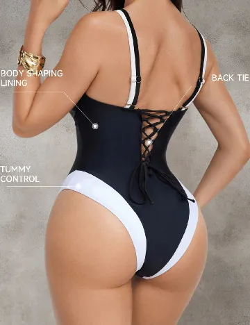 Costum de baie SHEIN, negru