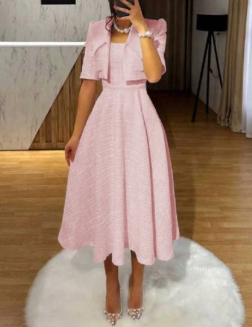 Set rochie si bluza SHEIN, roz