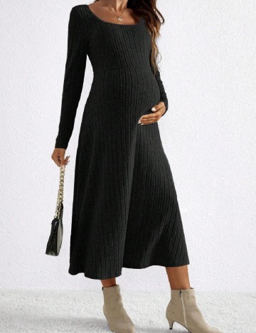 Rochie medie SHEIN Maternity, negru