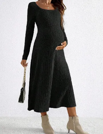 Rochie medie SHEIN Maternity, negru