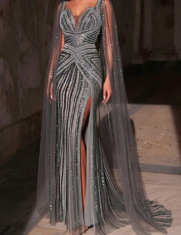 Rochie lunga SHEIN, verde