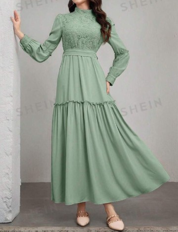 Rochie lunga SHEIN, verde