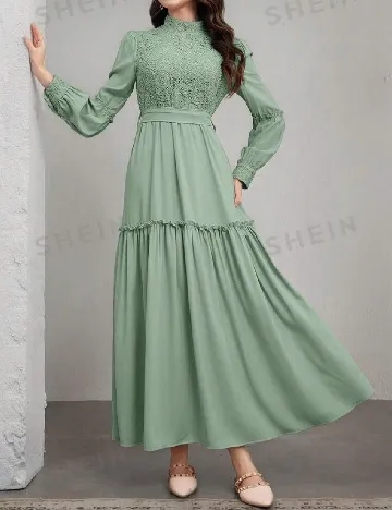 Rochie lunga SHEIN, verde