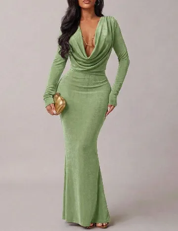 Rochie lunga SHEIN, verde