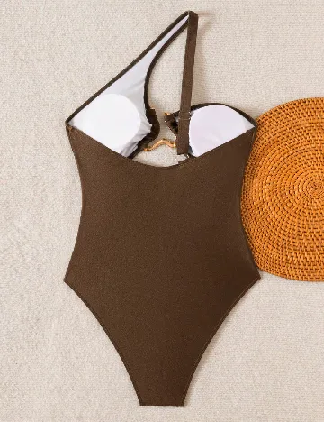 Costum de baie SHEIN, maro