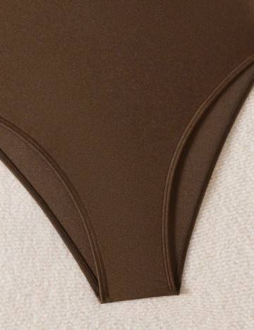 Costum de baie SHEIN, maro