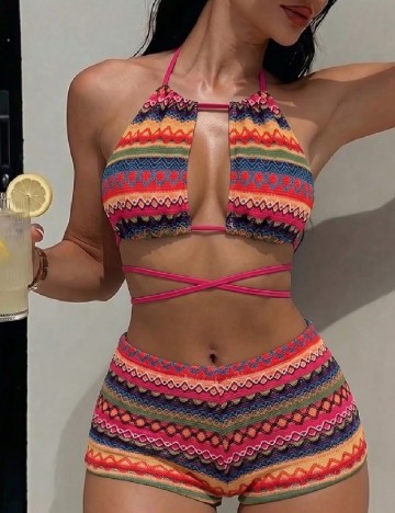 Costum de baie SHEIN, mix culori