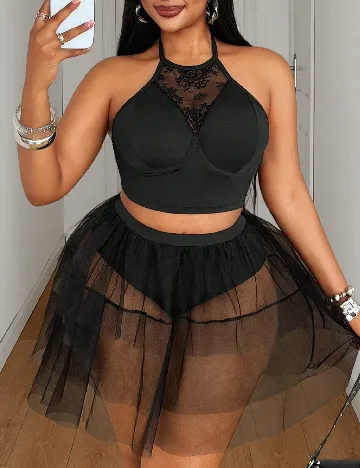 Compleu SHEIN CURVE, negru