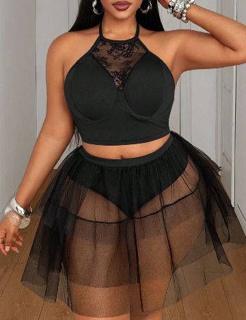 Compleu SHEIN CURVE, negru