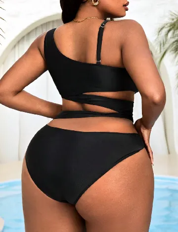 Costum de baie SHEIN CURVE, negru