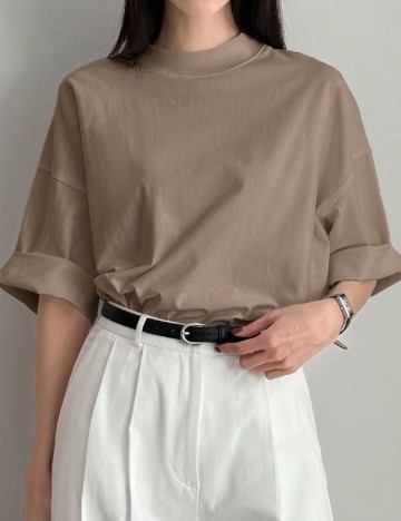 Tricou Oversize Dazy, maro