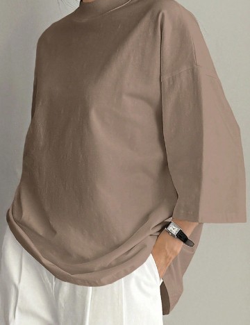 Tricou Oversize Dazy, maro