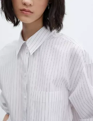 Camasa Oversize Mango, alb
