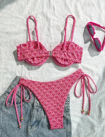 Costum de baie SHEIN, roz