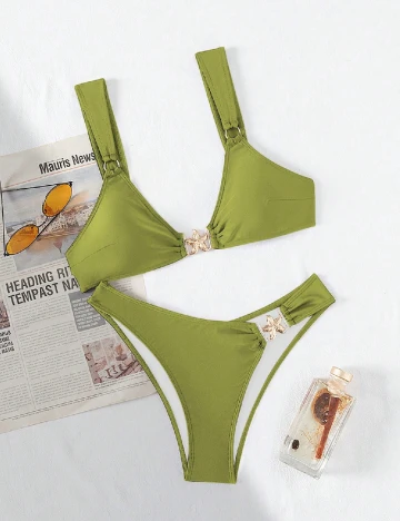 Costum de baie SHEIN, verde