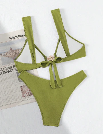 Costum de baie SHEIN, verde