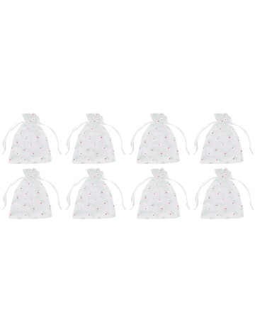 Set saculeti 8 bucati Hobby Flora, alb