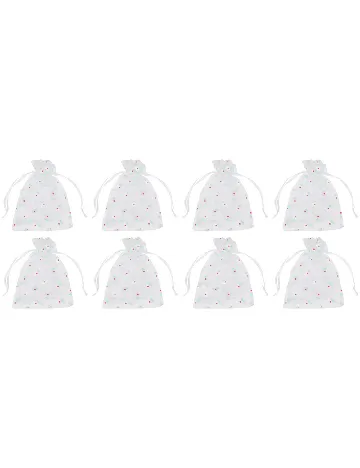 Set saculeti 8 bucati Hobby Flora, alb