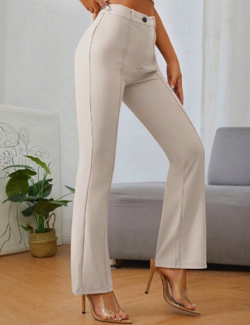 Pantaloni SHEIN CURVE, crem