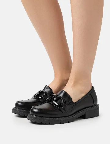 Mocasini Jana, negru
