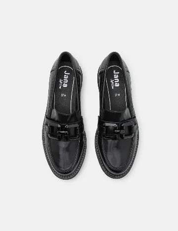 Mocasini Jana, negru