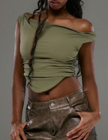 Top SHEIN, verde