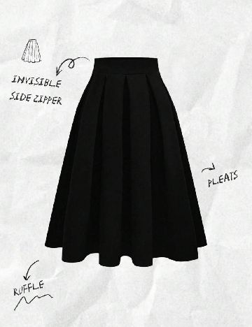 Fusta SHEIN, negru