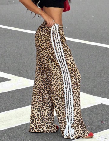 Pantaloni SHEIN CURVE, animal print