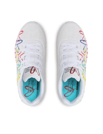 Adidasi SKECHERS, alb