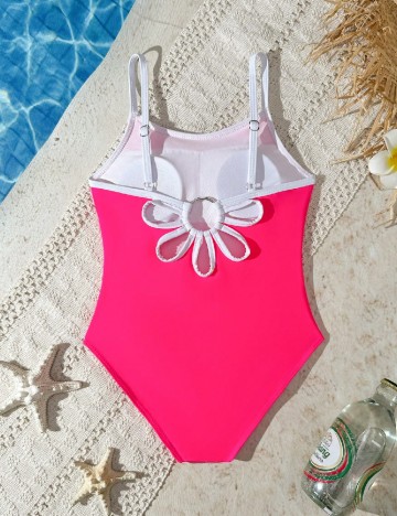 Costum de baie Shein Kids, roz