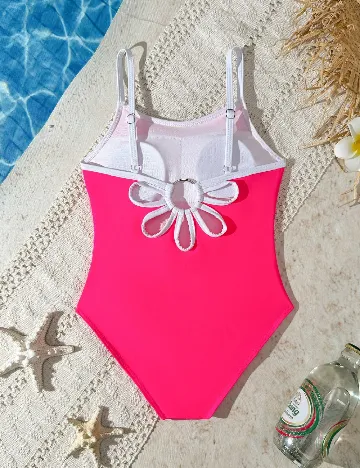 Costum de baie Shein Kids, roz