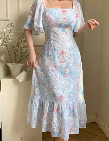 Rochie medie Dazy, mix culori