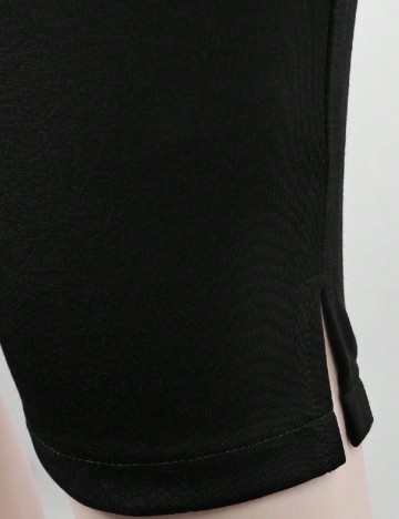 Pantaloni trei sferturi SHEIN, negru