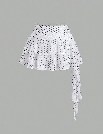 Fusta pantalon SHEIN, alb