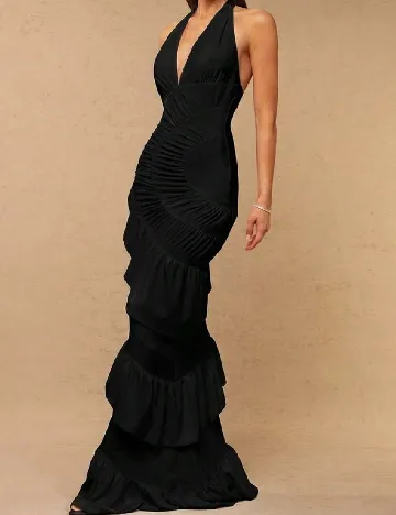 Rochie lunga Silquee, negru