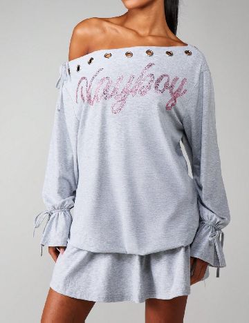 Rochie scurta Missguided, gri