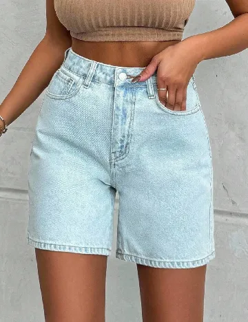 Pantaloni scurti SHEIN, bleu
