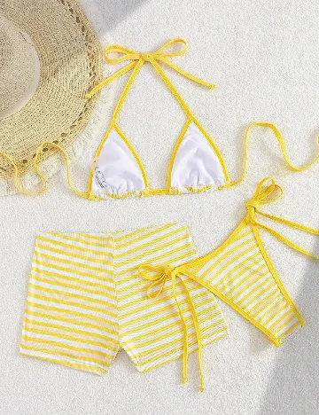 Costum de baie SHEIN, galben