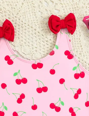 Costum de baie Shein Kids, roz