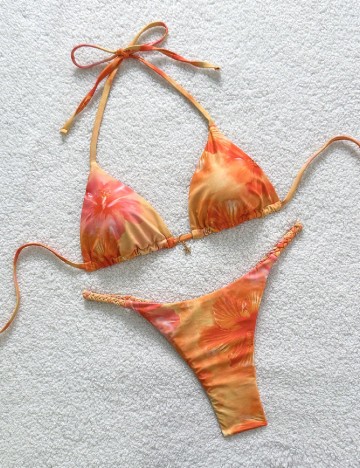 Costum de baie SHEIN, portocaliu