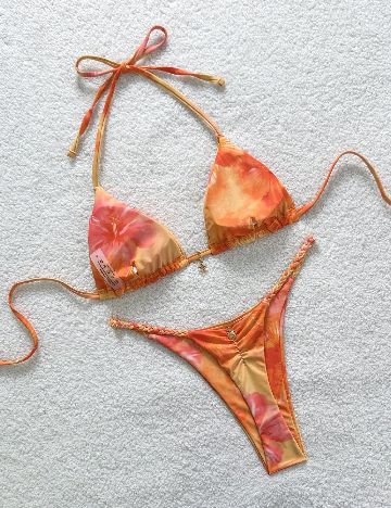Costum de baie SHEIN, portocaliu