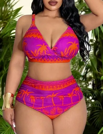 Costum de baie SHEIN CURVE, mov
