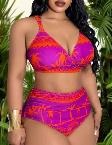Costum de baie SHEIN CURVE, mov