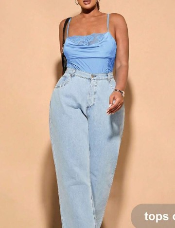 Body SHEIN CURVE, bleu