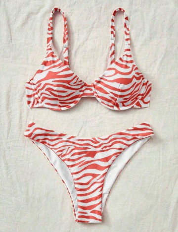 Costum de baie SHEIN, corai
